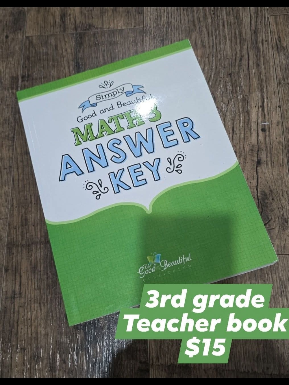 Green Math 3 Answer Key - 3rd Grade - Picture 1 of 2